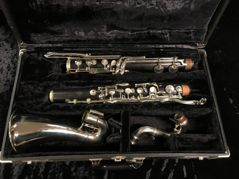 Photo Selmer Paris 1950's Low E 'Compact' Bass Clarinet, Serial #R144